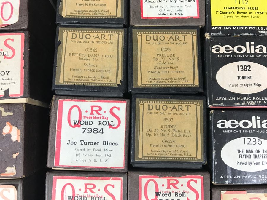 (2) Boxes Of Various Vintage Piano Rolls For Player Piano [Photo 11]