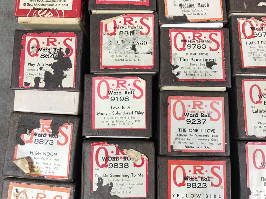 (2) Boxes Of Various Vintage Piano Rolls For Player Piano [Photo 5]