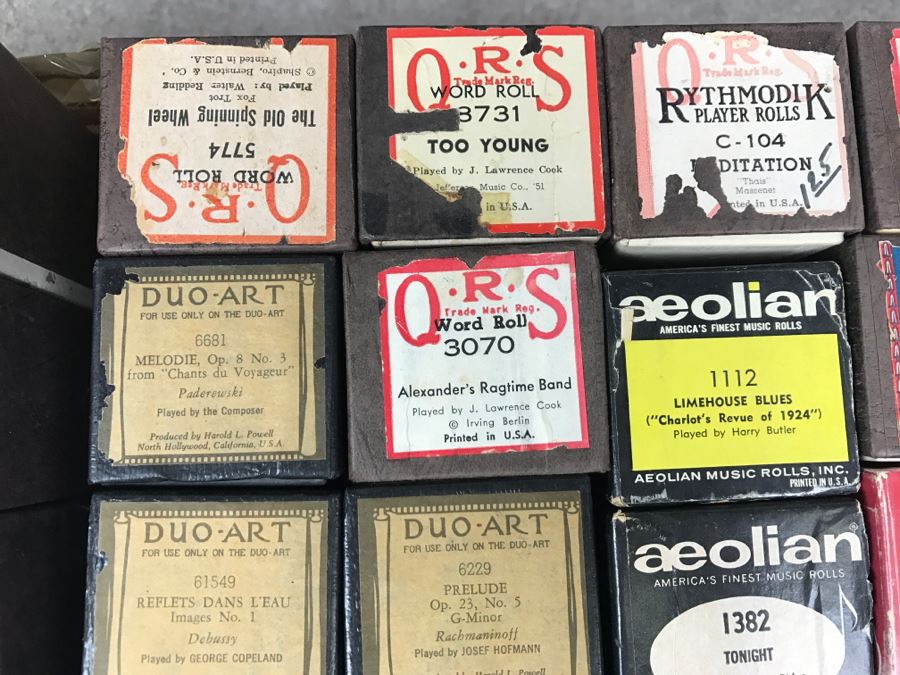 (2) Boxes Of Various Vintage Piano Rolls For Player Piano [Photo 9]