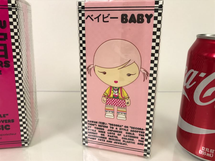 Pair Of New Japanese Fragrances Harajuku Lovers Plus Mickey Mouse And Minnie Mouse Valentines Heart Shaped Box [Photo 7]