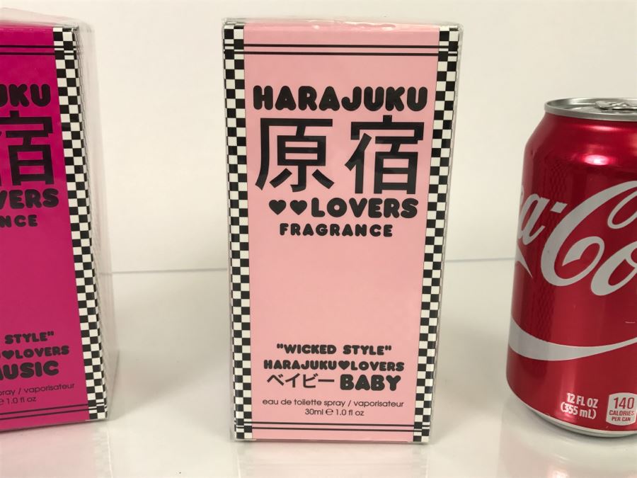 Pair Of New Japanese Fragrances Harajuku Lovers Plus Mickey Mouse And Minnie Mouse Valentines Heart Shaped Box [Photo 9]