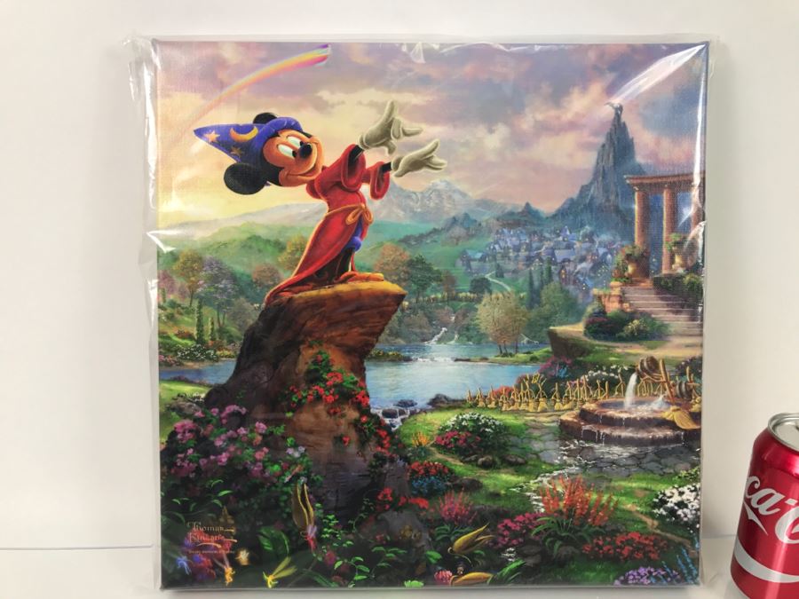 Thomas Kinkade Disney Mickey Mouse Print - 1'3' X 1'3' [Photo 3]