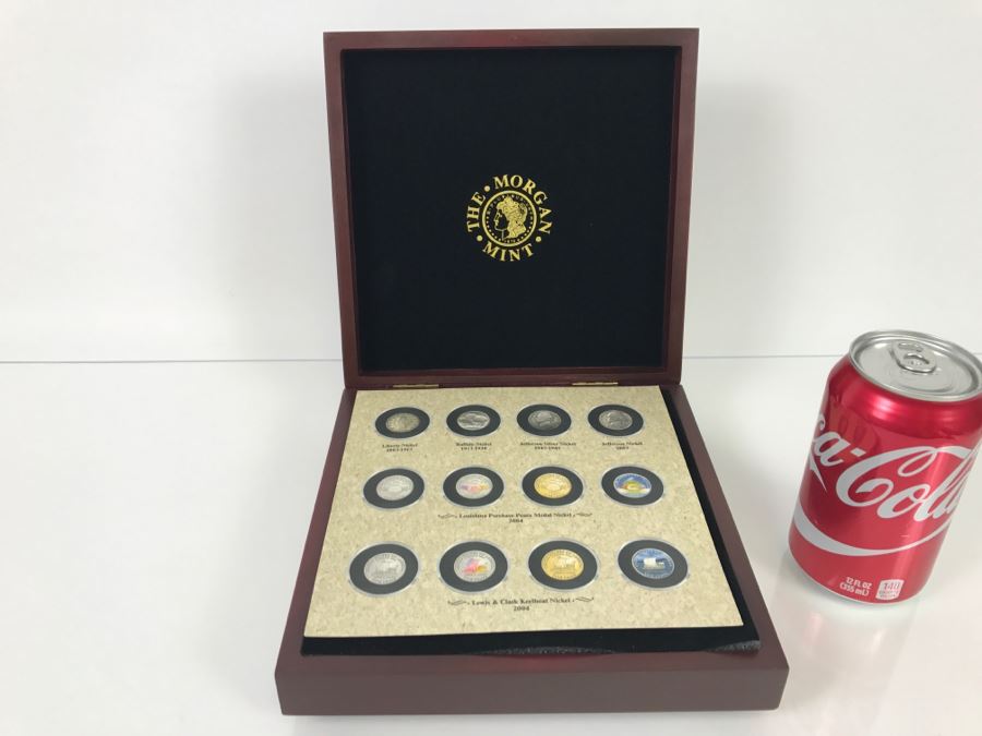 The Morgan Mint 2004 Ultimate Nickel Collection 12-Coin Collection In Presentation Box Liberty Head Nickel, Buffalo Nickel, 24K Gold Plated Nickel And More [Photo 3]