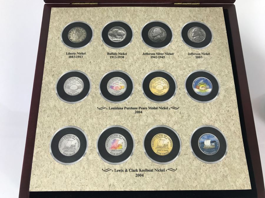 The Morgan Mint 2004 Ultimate Nickel Collection 12-Coin Collection In Presentation Box Liberty Head Nickel, Buffalo Nickel, 24K Gold Plated Nickel And More [Photo 5]