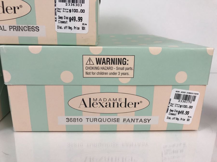 (3) Madame Alexander Dolls New In Boxes - Blue Crystal Princess, Jack & The Beanstalk, Turquoise Fantasy [Photo 4]