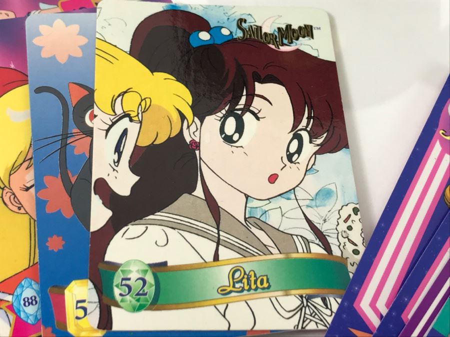 Sailor Moon Trading Cards, (3) Sailor Moon Plush Toys, (2) Pokemon Plush Toys And Japanese Organizer Mamaja Naiyo.Konaideyo [Photo 6]