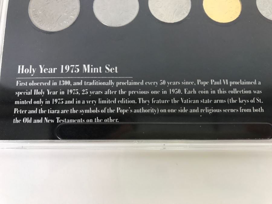Holy Year 1975 Mint Set Vatican State Arms The Morgan Mint [Photo 7]