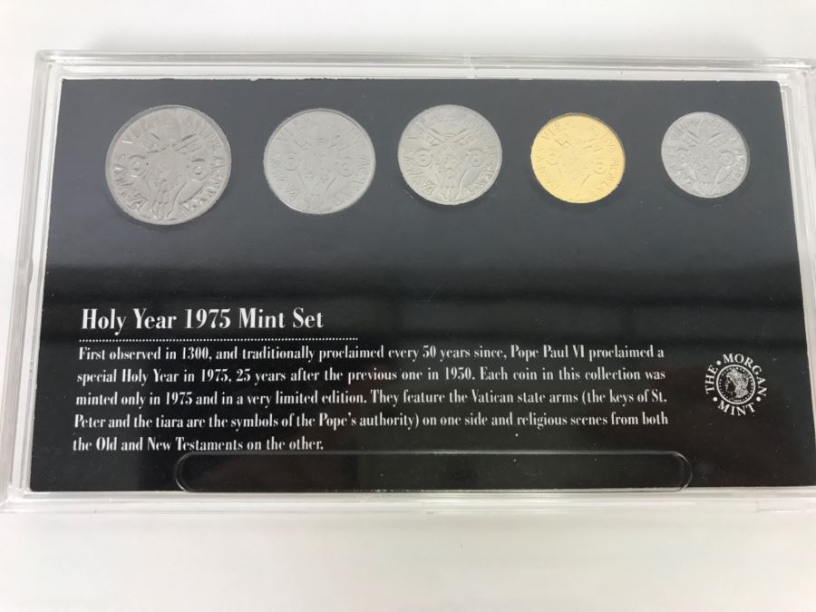 Holy Year 1975 Mint Set Vatican State Arms The Morgan Mint [Photo 6]