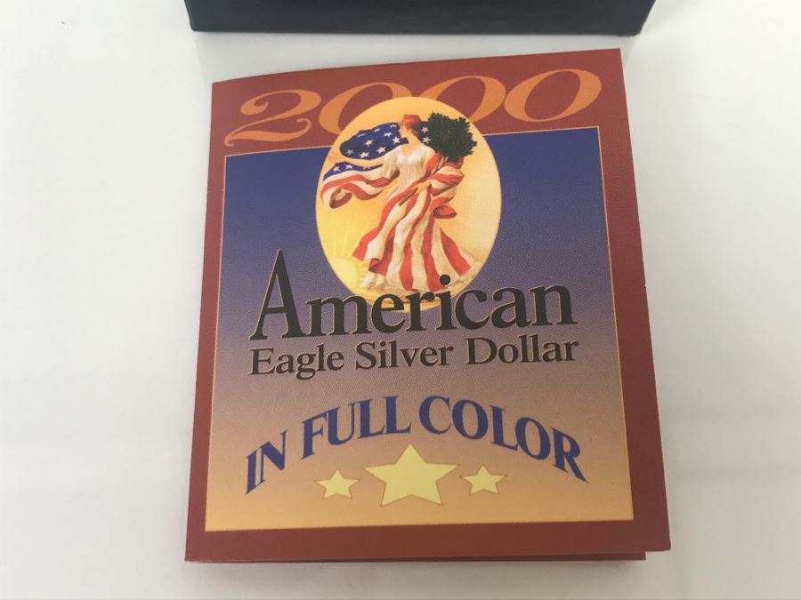 2000 Colorized Silver Bullion American Eagle Coin .999 Fine Silver American Historic Society [Photo 4]