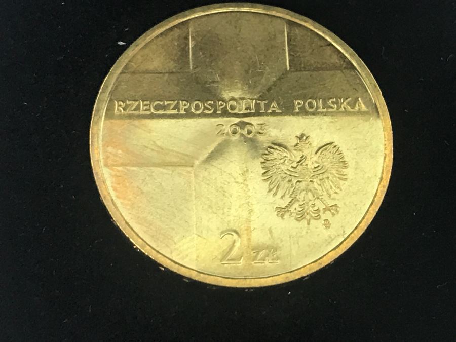 2003 Poland Pontificate Coin 25- Lecie Pontyfikatu Rzeczpospolita Polska 2003 Pope John Paul [Photo 3]