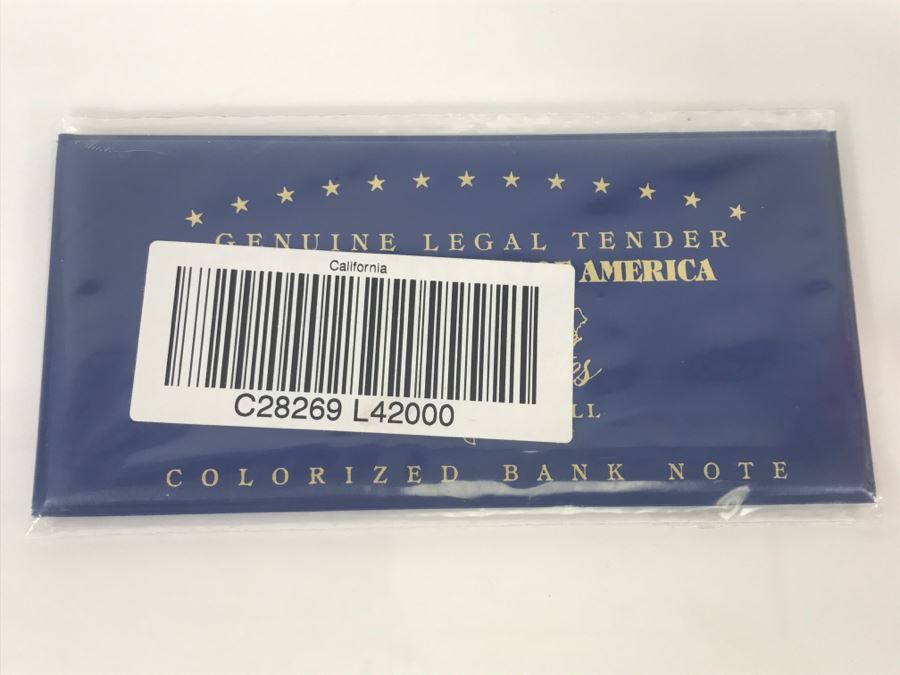 Colorized U.S. Bank Note With Security Features $2 Bill California Merrick Mint [Photo 3]