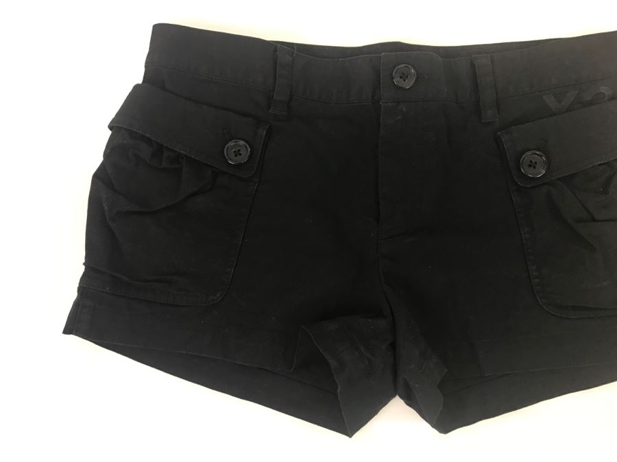 Y-3 YOHJI YAMAMOTO Girls Black Shorts Size S/P [Photo 2]