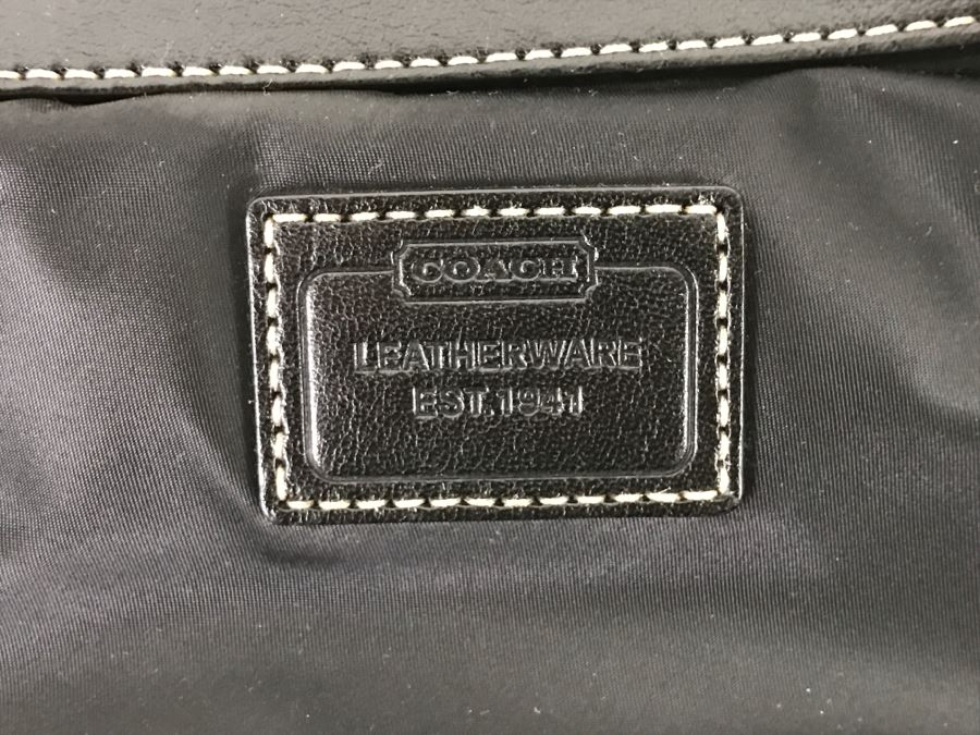 COACH Black Handbag Backpack Like New [Photo 6]