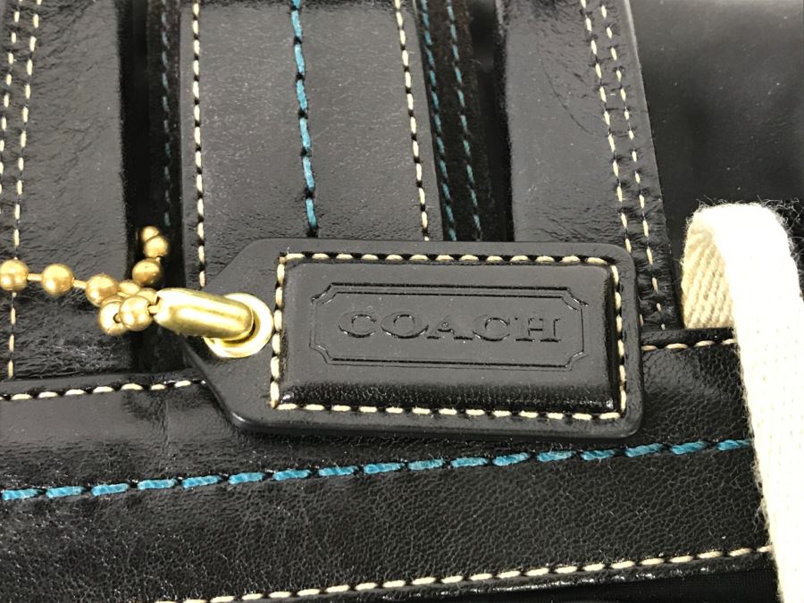 COACH Black Handbag Backpack Like New [Photo 3]