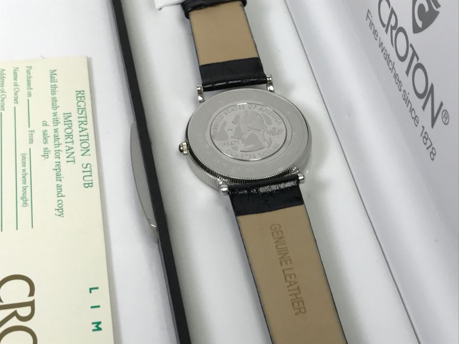 CROTON SWISS Watch Collectible California State Quarter Fine Watch New In Box [Photo 9]