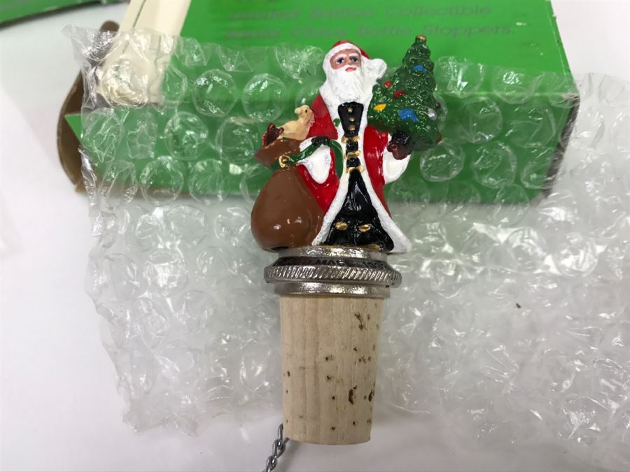 (5) Collection Of Collectible Wine Bottle Stoppers Wine Things Unlimited [Photo 10]
