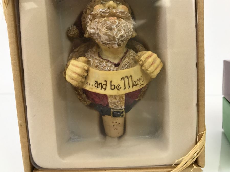 (5) Collection Of Collectible Wine Bottle Stoppers Wine Things Unlimited [Photo 4]