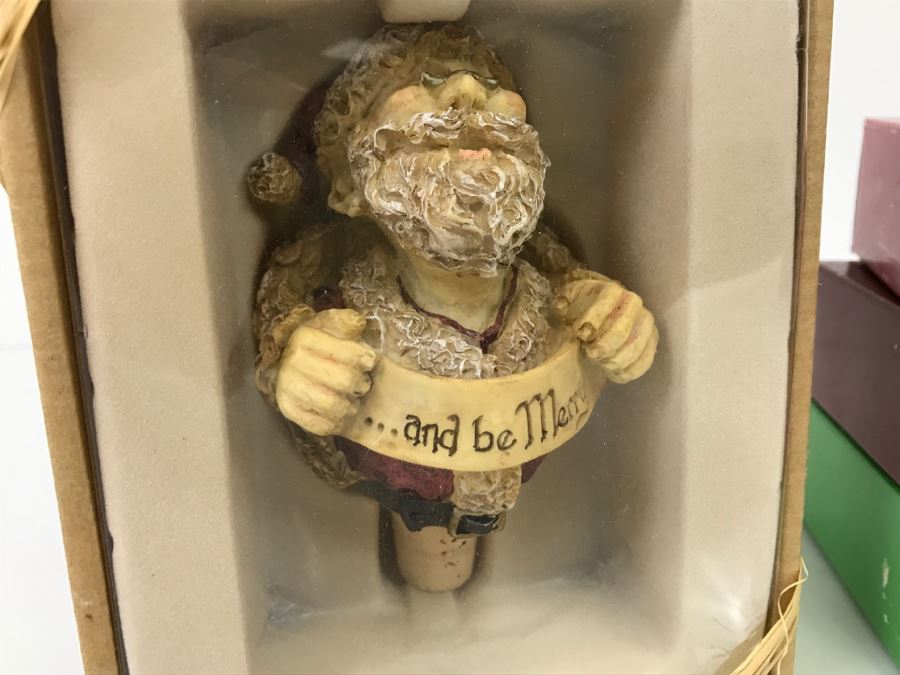 (5) Collection Of Collectible Wine Bottle Stoppers Wine Things Unlimited [Photo 3]