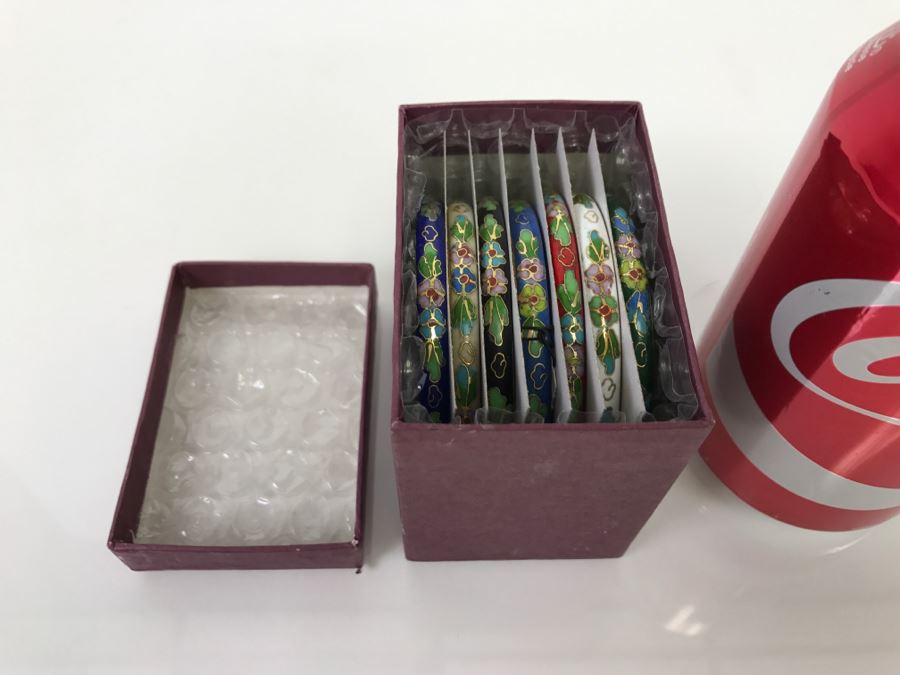 Collection Of Vintage Chinese Cloisonne Bangles [Photo 2]