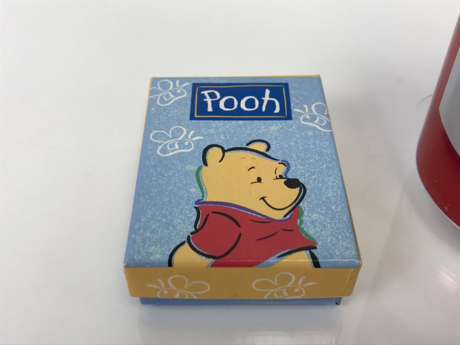 Winnie The Pooh Sterling Silver Pendant And Necklace New In Box [Photo 2]