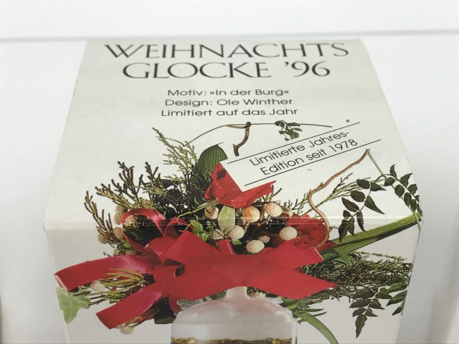 (3) Hutschenreuther Germany Collectible Christmas Bells In Original Boxes 1994, 1995, 1996 [Photo 4]