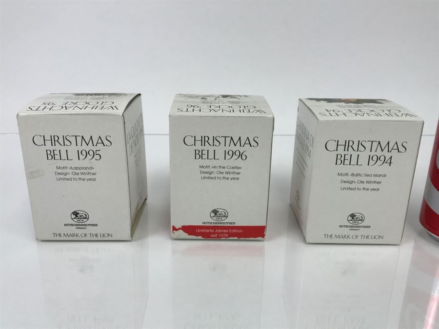 (3) Hutschenreuther Germany Collectible Christmas Bells In Original Boxes 1994, 1995, 1996 [Photo 10]