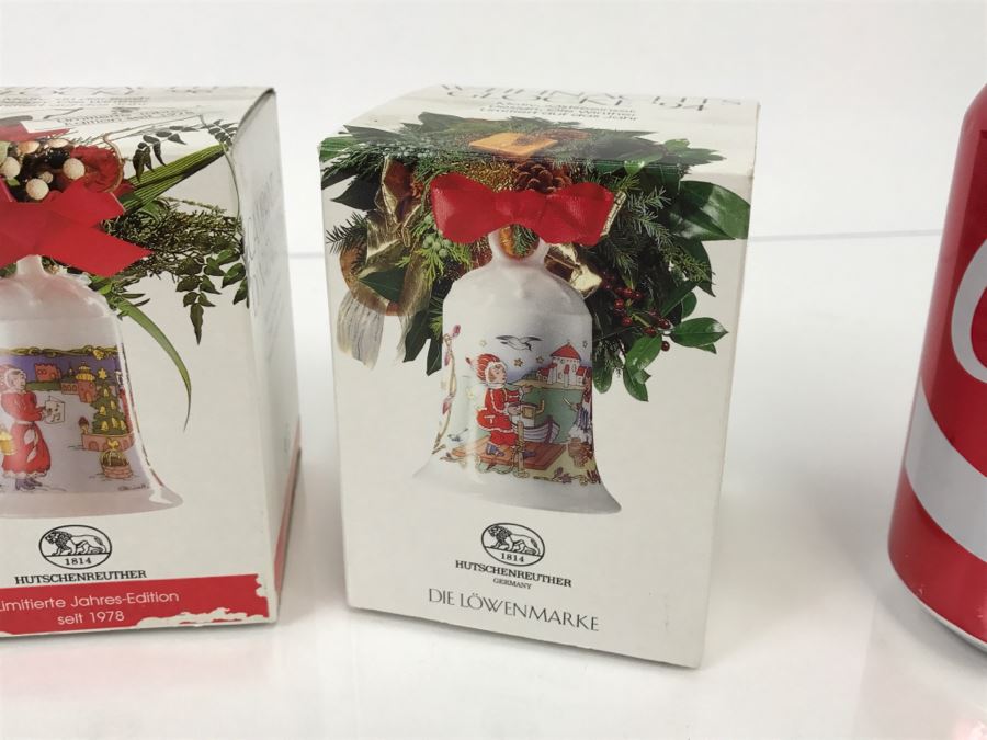 (3) Hutschenreuther Germany Collectible Christmas Bells In Original Boxes 1994, 1995, 1996 [Photo 8]