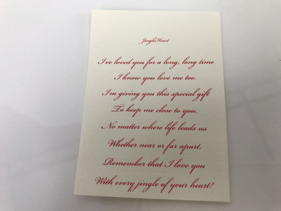 Sterling Silver Heart Pendant With Sterling Necklace 10.8g [Photo 9]