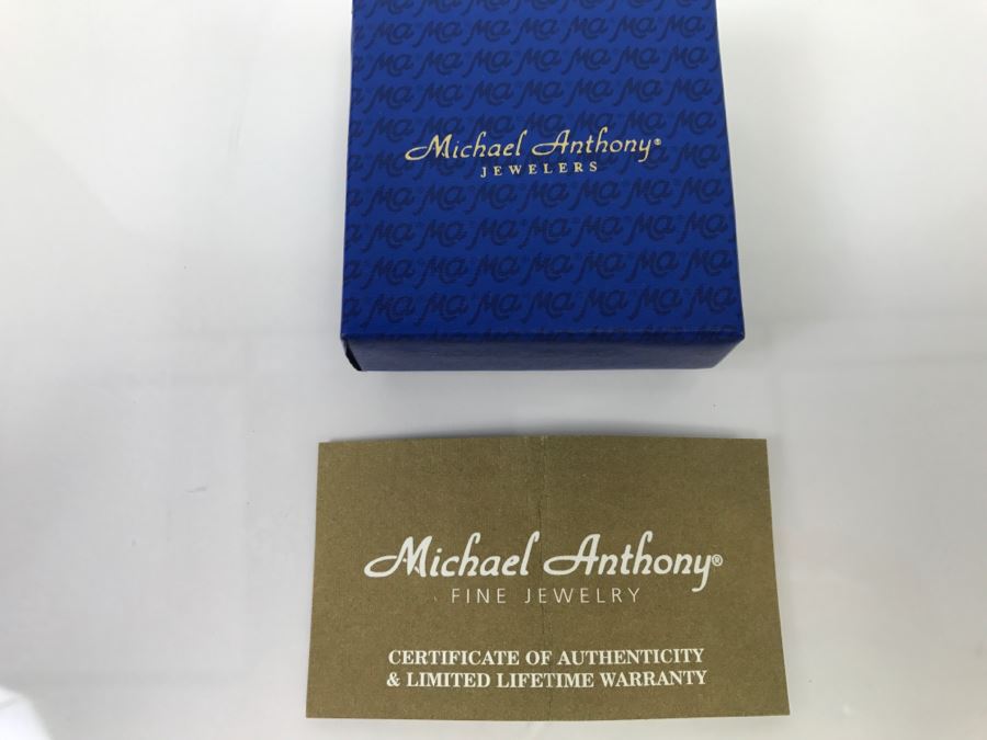 14k Yellow Gold Michael Anthony Inlaid Gemstone Globe Pendant Made In Italy [Photo 10]