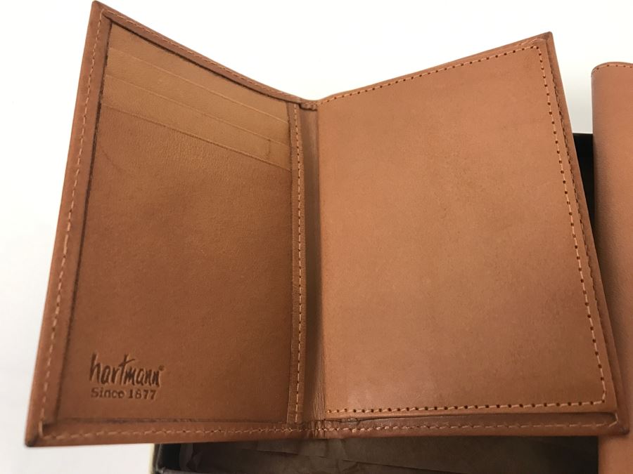 Hartmann Luggage Leather Wallet And Passport Wallet New In Box [Photo 4]