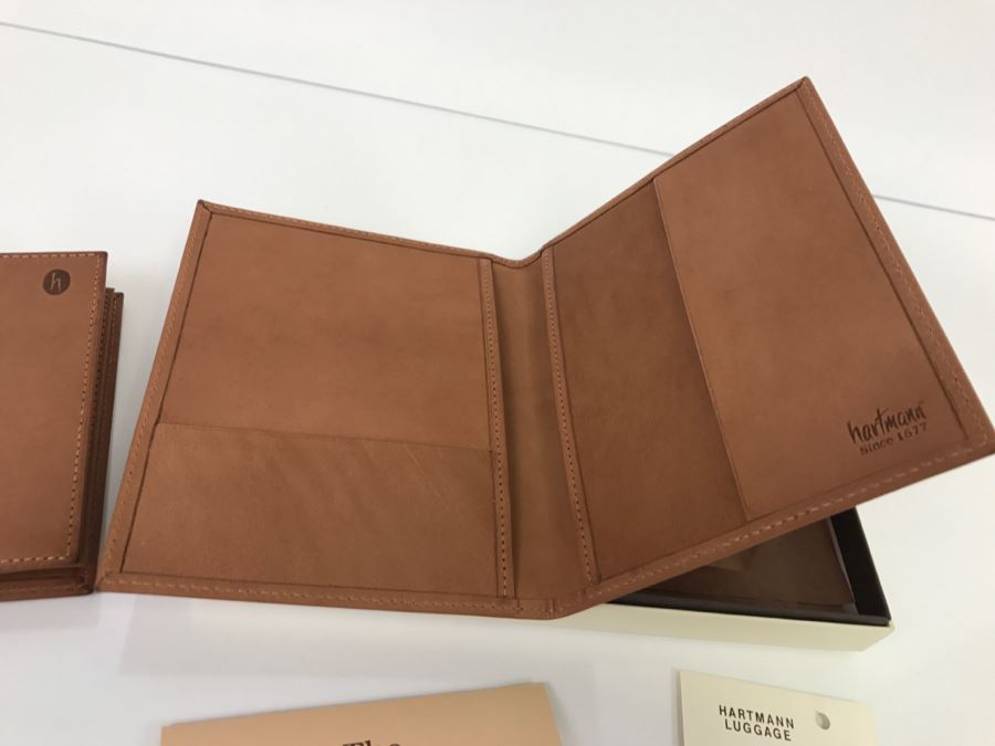 Hartmann Luggage Leather Wallet And Passport Wallet New In Box [Photo 7]