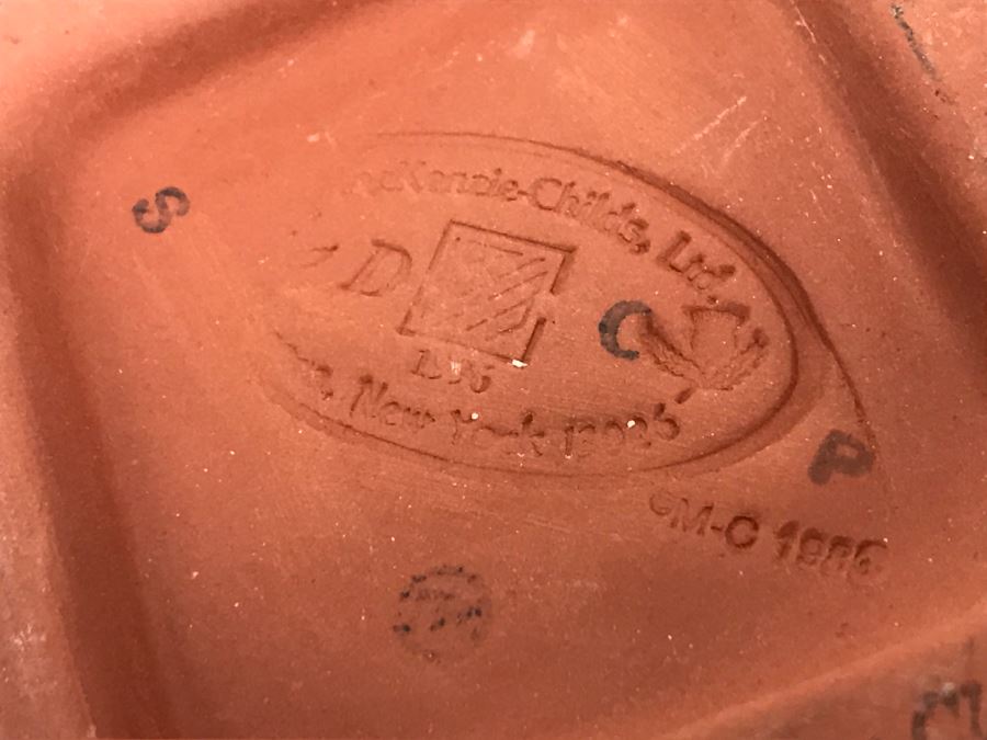 Set Of (5) MacKenzie-Childs Hand-Painted Ceramics 'Madison' Pattern + (2) MacKenzie-Childs Stemware + (2) Hand-Painted Stemware [Photo 16]