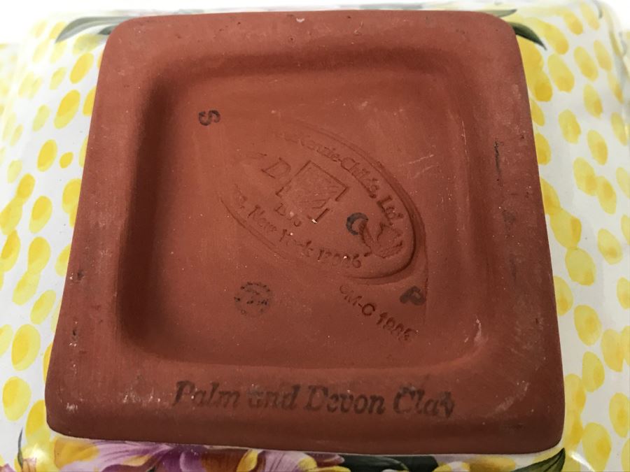 Set Of (5) MacKenzie-Childs Hand-Painted Ceramics 'Madison' Pattern + (2) MacKenzie-Childs Stemware + (2) Hand-Painted Stemware [Photo 15]