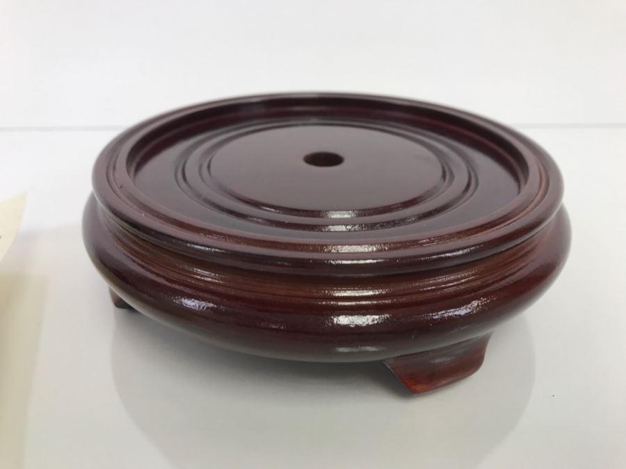 Chinese Scalloped Bowl With Wooden Base Scene From 'The Red Mansion' Yi Lin Arts & Treasures Of China [Photo 13]