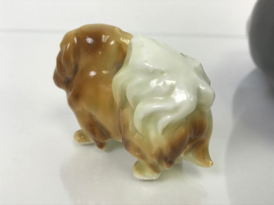 Large Carved Wood Dog And Small Hand-Painted Dog Figurine [Photo 8]