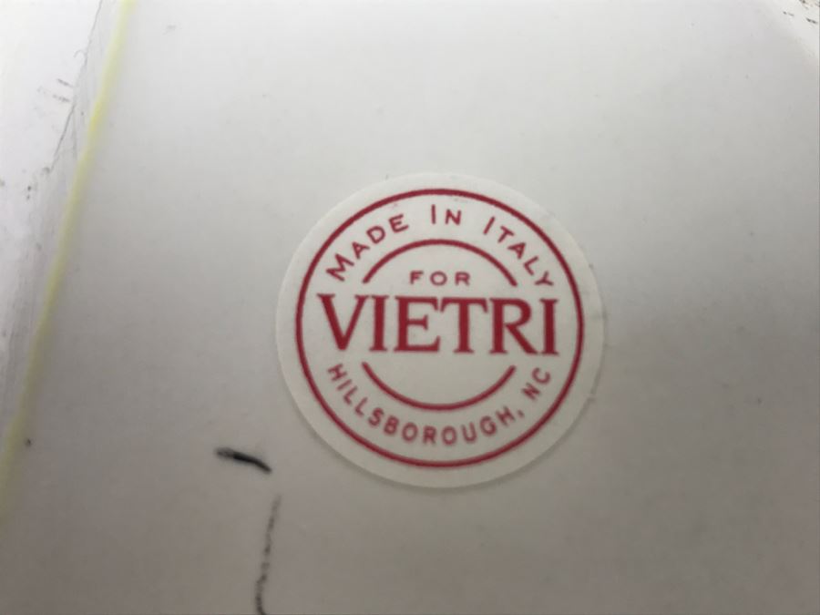 MacKenzie-Childs Hand-Painted Ceramics Platter 'Madison' Pattern And Bowl + Vietri Italian Cake Slice + Cupcake [Photo 14]