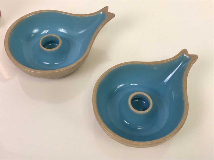 Pair Of Mid-Century Pigeon Forge Pottery Tenn Candleholders [Photo 7]