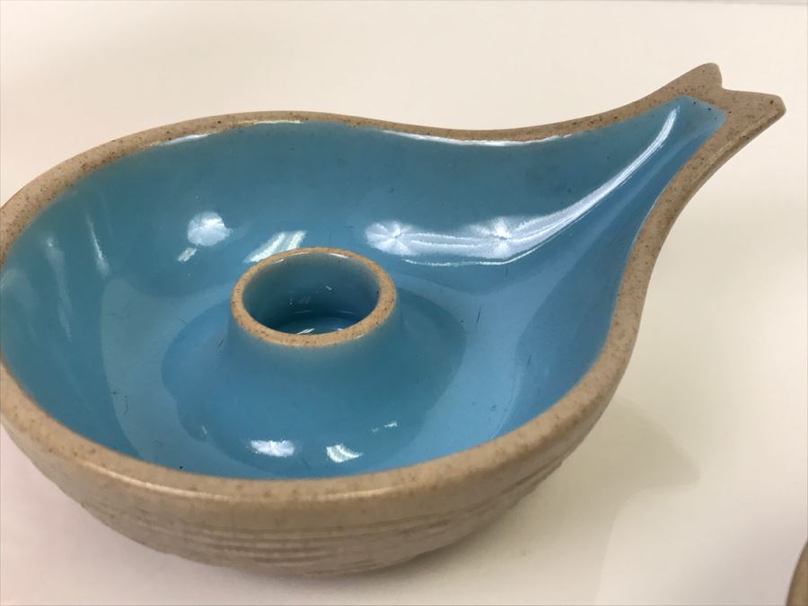 Pair Of Mid-Century Pigeon Forge Pottery Tenn Candleholders [Photo 6]