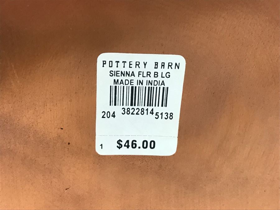 Copper Tone Pottery Barn Metal Vase And White Vase [Photo 2]