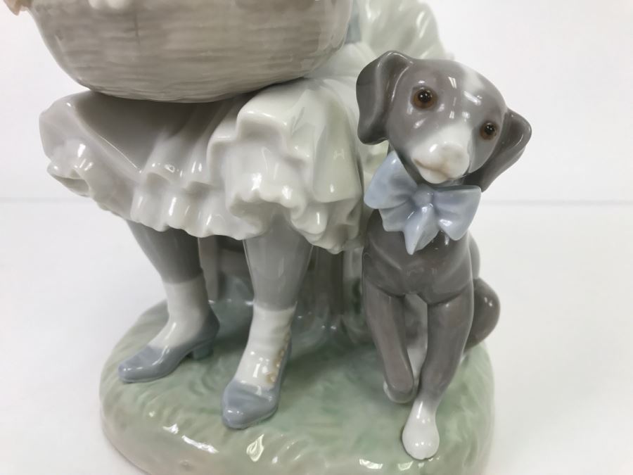 lladro basket of puppies