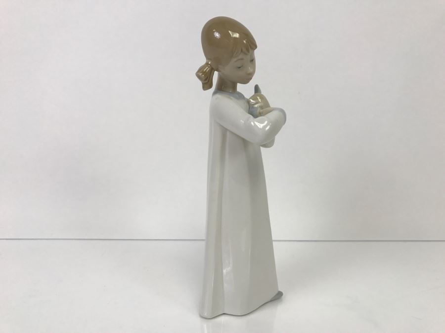 Lladro Figurine Girl Playing Ukulele Small Guitar #4871 [Photo 7]