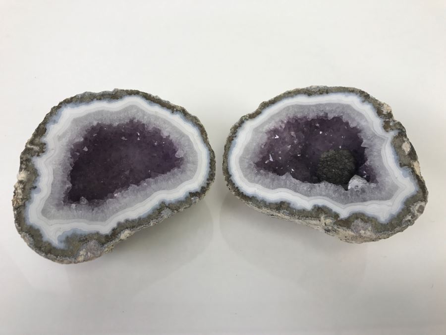 Both Cut Halves Of Purple Amethyst Geode [Photo 4]