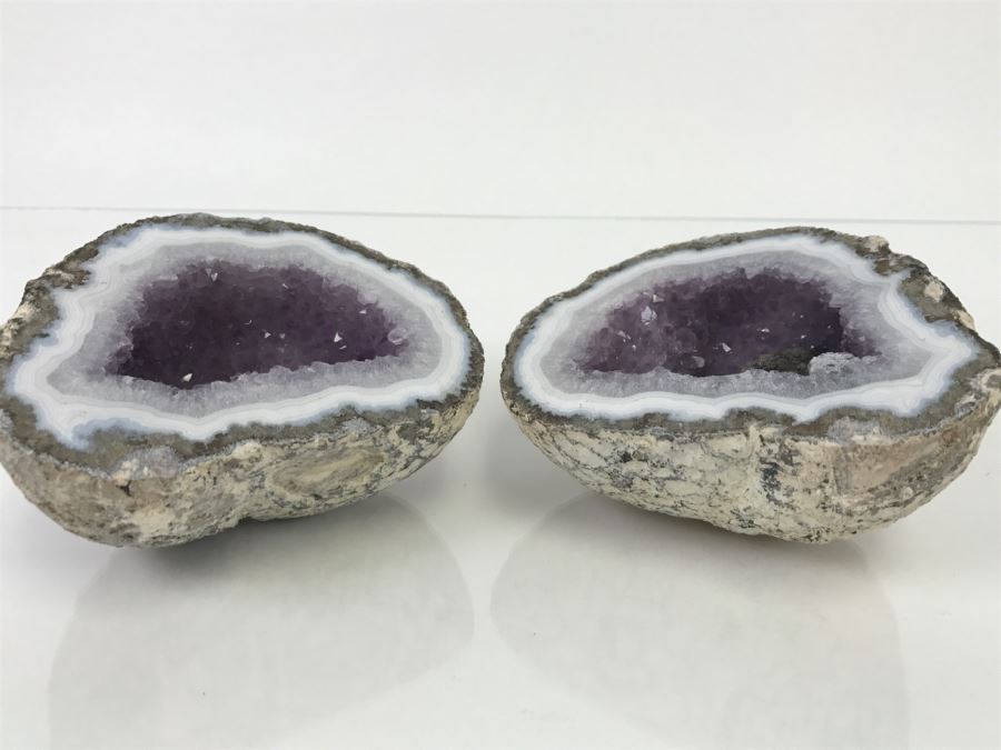 Both Cut Halves Of Purple Amethyst Geode [Photo 17]