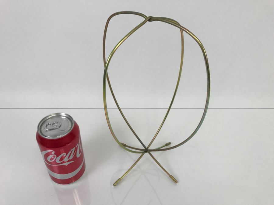 Mid-Century Gold Metal Hat Display Stand [Photo 2]