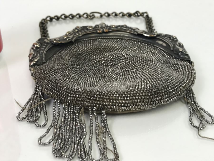 Vintage Beaded Leather Purse [Photo 6]