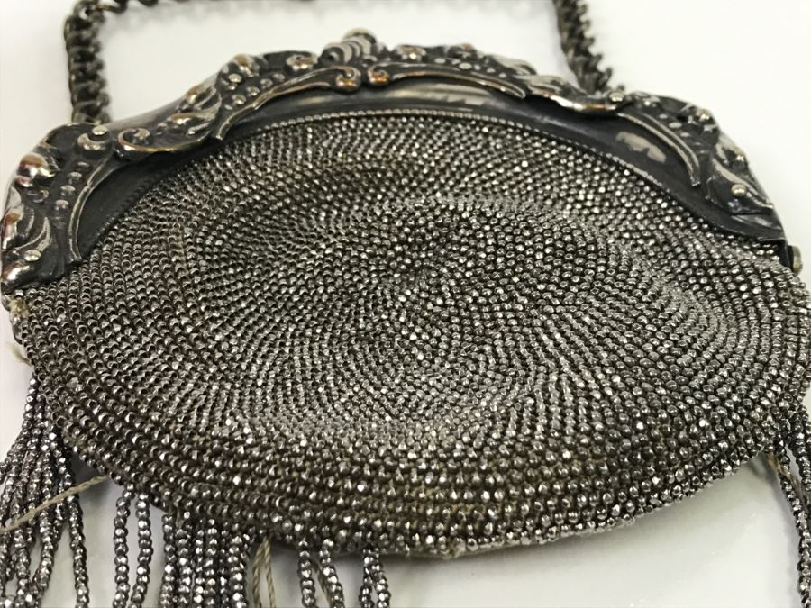 Vintage Beaded Leather Purse [Photo 5]