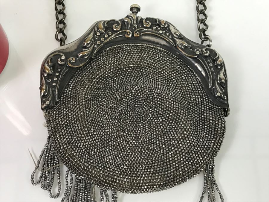 Vintage Beaded Leather Purse [Photo 2]