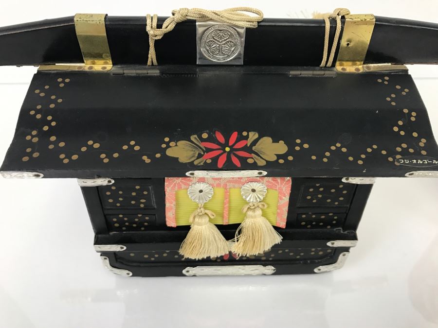 Japanese Music Box Piggy Bank With Key [Photo 4]