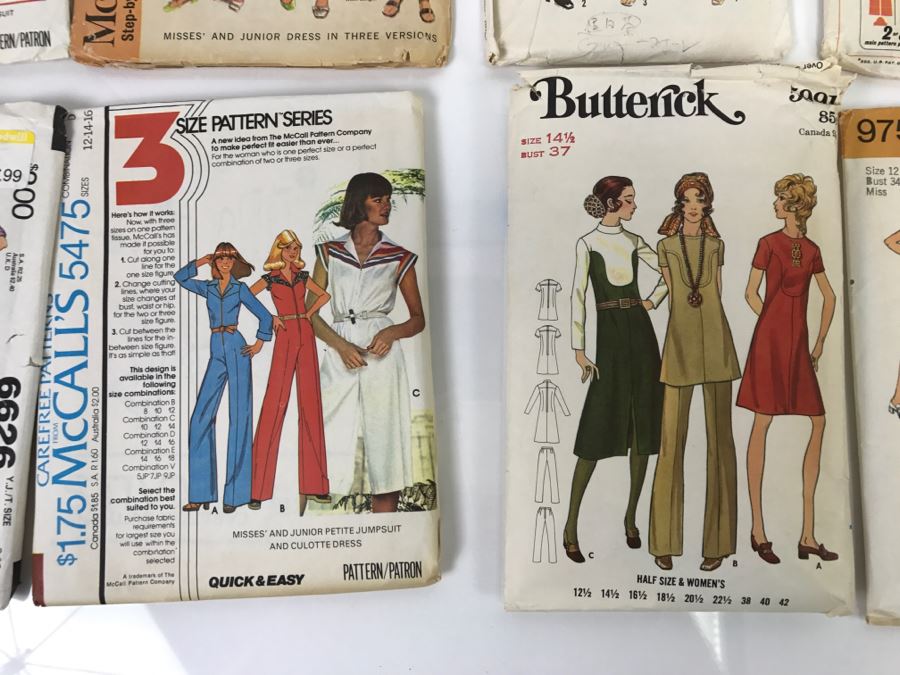 Lot Of Vintage Sewing Patterns [Photo 6]