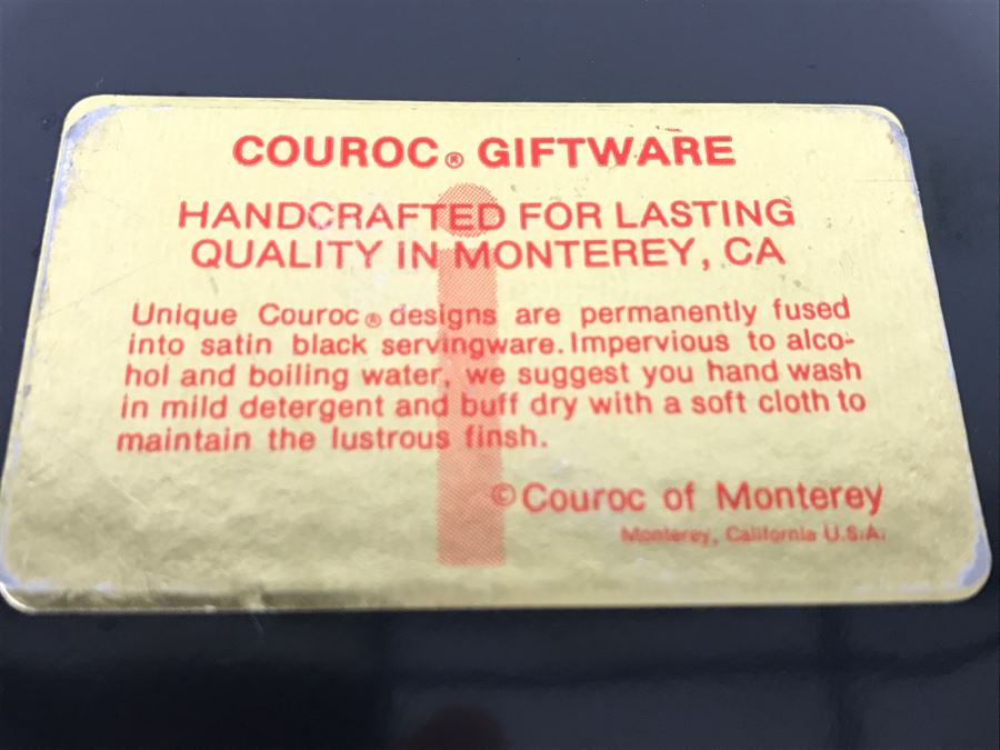 Couroc Of Monterey CA Handcrafted Roadrunner Plate And 2-Tier Serving Dish Stand Platter - Excellent Condition [Photo 10]